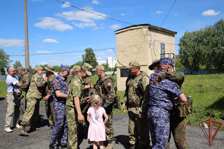 В Мордовию из служебной командировки вернулись росгвардейцы