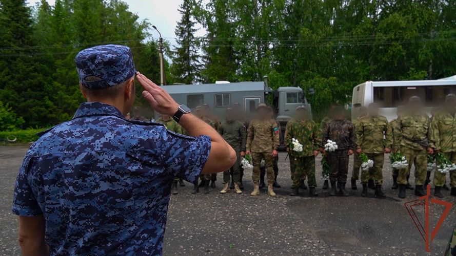 В Пензенской области встретили вернувшихся из служебной командировки сотрудников Росгвардии