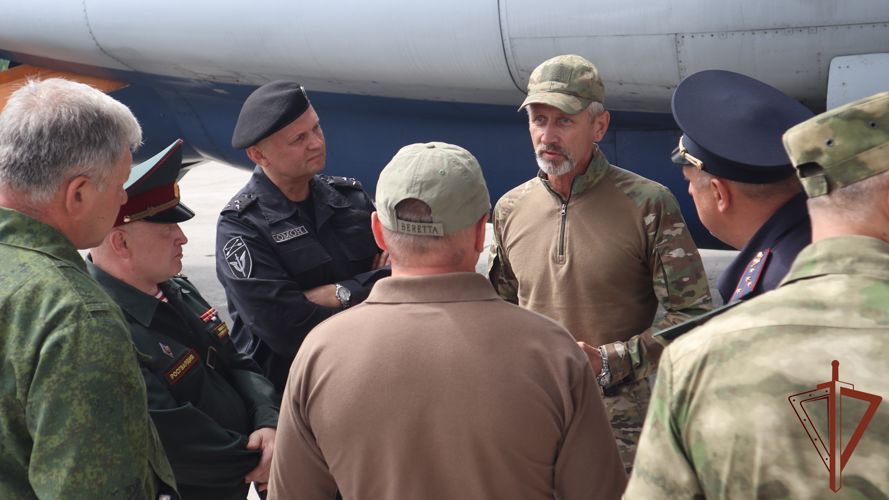 В Красноярске встретили росгвардейцев - участников специальной военной операции