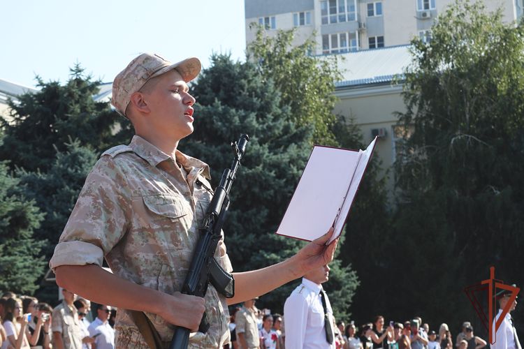 На верность Отечеству в ростовском батальоне Росгвардии присягнули более 70 военнослужащих  