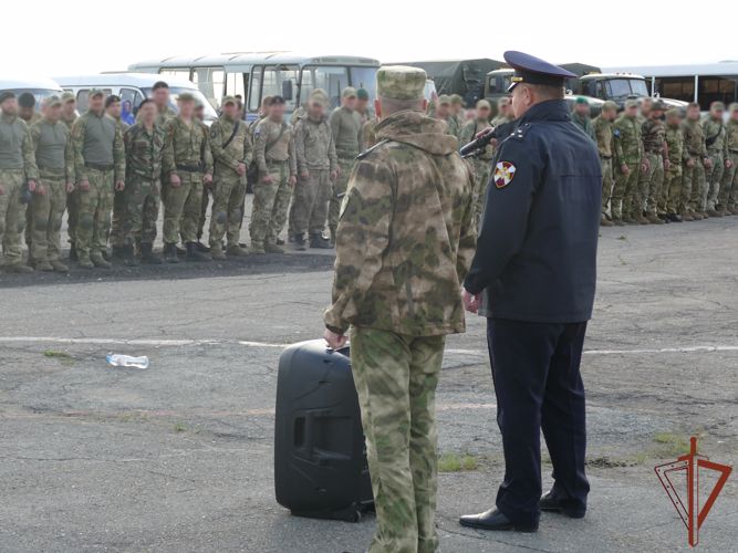 Со специальной военной операции вернулись домой росгвардейцы Приангарья 