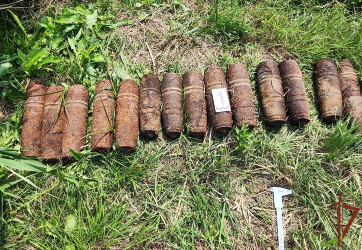 Снаряды времен Великой Отечественной войны уничтожили взрывотехники Росгвардии в Адыгее