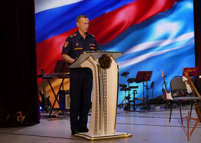 Концерт для участников специальной военной операции на Украине прошел в Республике Тыва