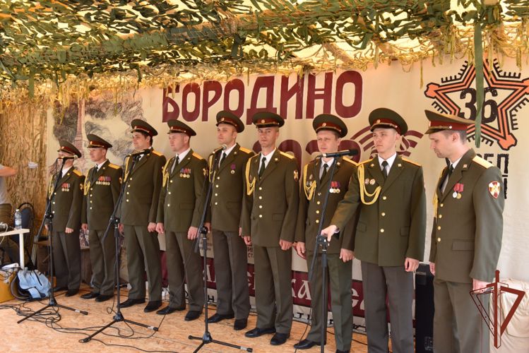 Музыканты Росгвардии дали концерт на военно-патриотических сборах «Гвардейская смена. Бородино -2022»