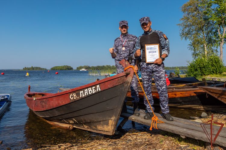 Росгвардейцы вошли в тройку лидеров гонки «Кижская регата» 