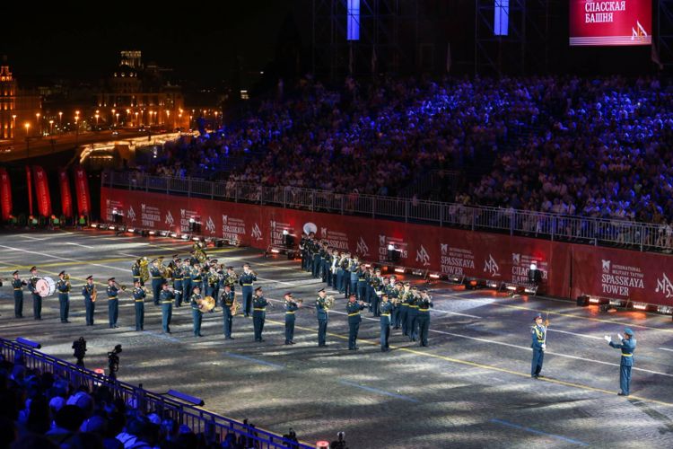 Оркестры Росгвардии выступили на открытии XV юбилейного Международного военно-музыкального фестиваля «Спасская башня»