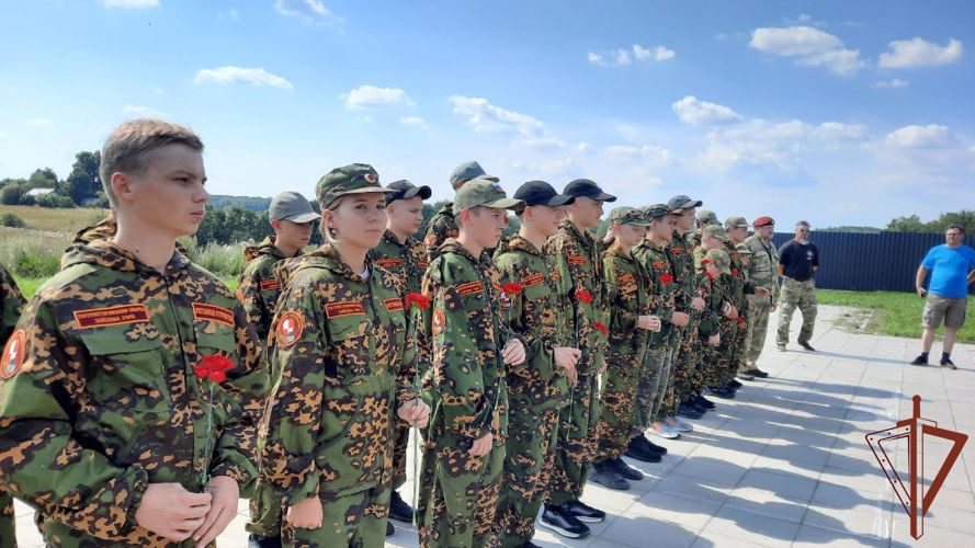 При поддержке Росгвардии в Калужской области проводятся патриотические сборы «Память поколений. Зайцева гора» 
