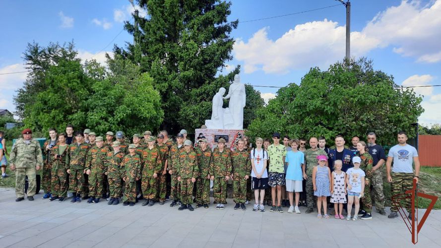 При поддержке Росгвардии в Калужской области проводятся патриотические сборы «Память поколений. Зайцева гора» 
