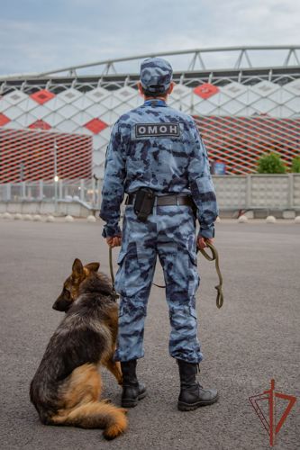 Росгвардейцы обеспечили безопасность матчей 5-го тура РПЛ в Москве