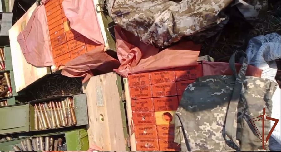 Росгвардейцы обнаружили крупный схрон вооружения противника в Запорожской области