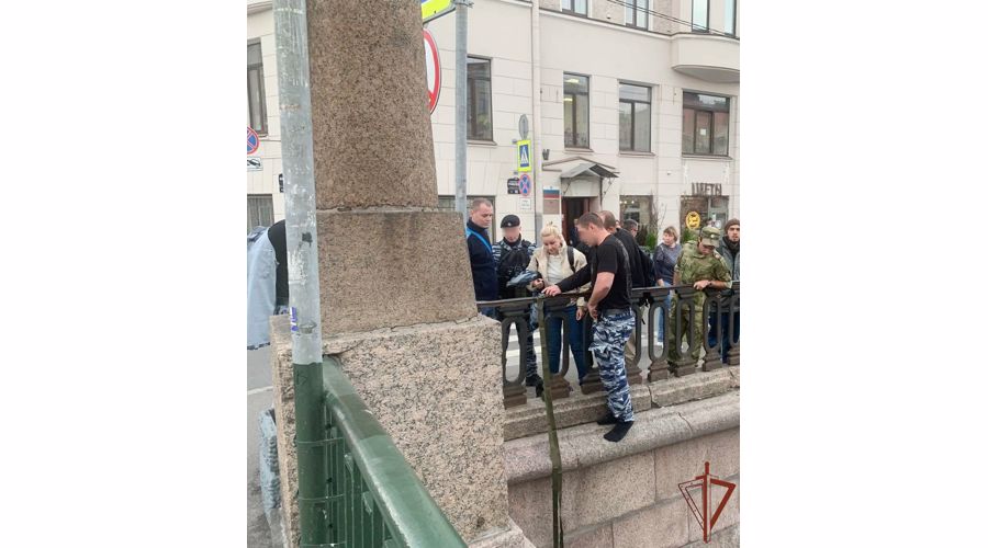 Прыгнувшего с моста в Петербурге мужчину спас ОМОН Росгвардии (видео)