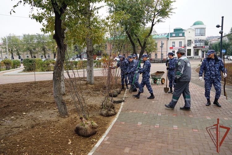 К акции «Древо Сталинграда» присоединились росгвардейцы из Бурятии 