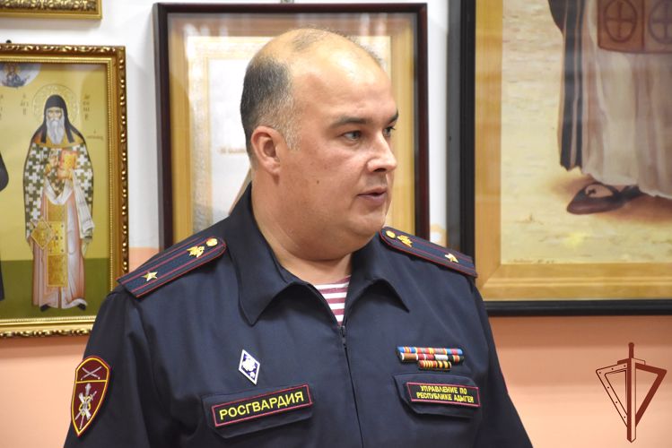 Всероссийскую акцию в поддержку росгвардейцев - участников специальной военной операции поддержали в Адыгее