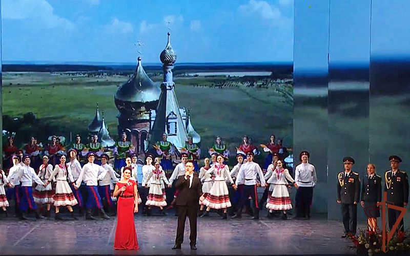 Ансамбль Южного округа Росгвардии выступил перед участниками торжества в честь юбилея Ростовской области
