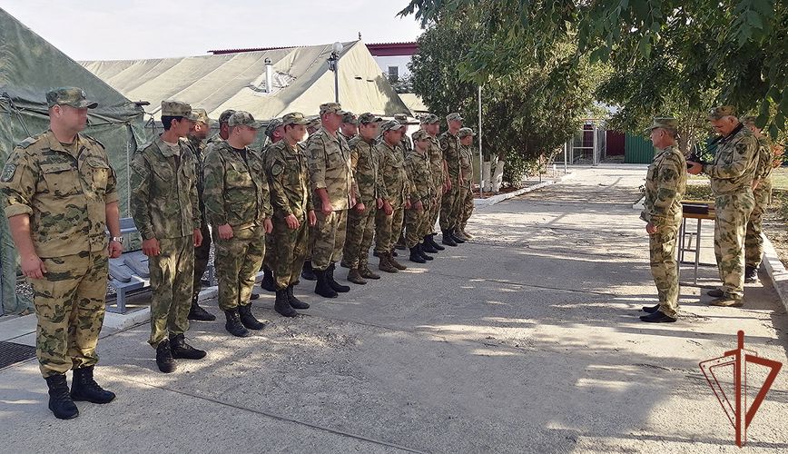 В ОГВ(с) поздравили саперов Росгвардии с завершением служебной командировки