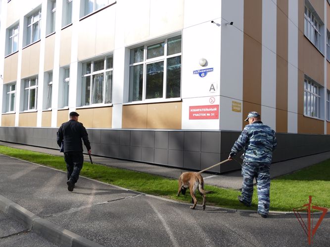 Росгвардейцы приняли участие в охране общественного порядка при проведении голосования в Сибири