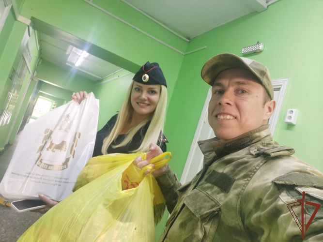 Росгвардейцы в Иркутске поддержали ведомственную акцию «Добрые дела с Росгвардией»