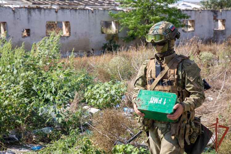 Спецназ Росгвардии обнаружил схрон вооружения националистов в Херсонской области (видео)