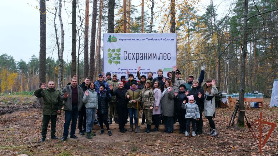 Росгвардейцы приняли участие в акции «Древо Сталинграда» в Тамбовской области
