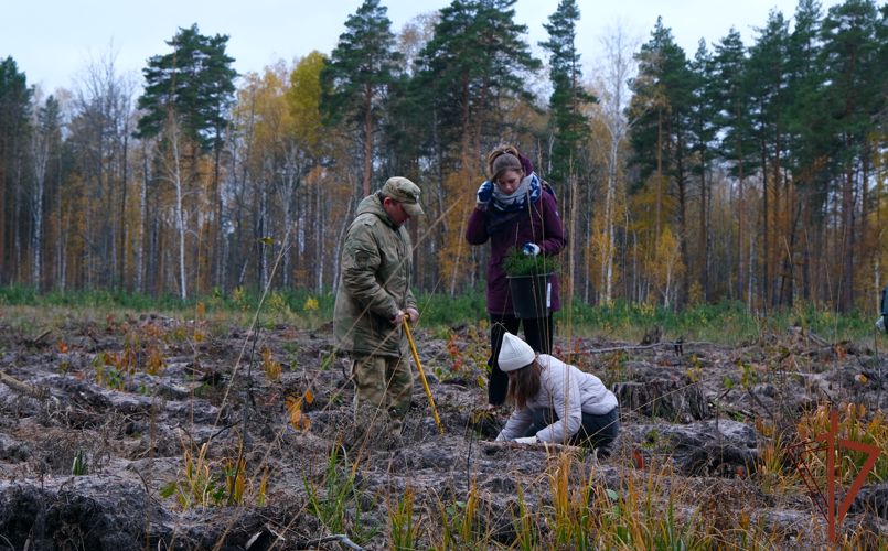 Росгвардейцы приняли участие в акции «Древо Сталинграда» в Тамбовской области