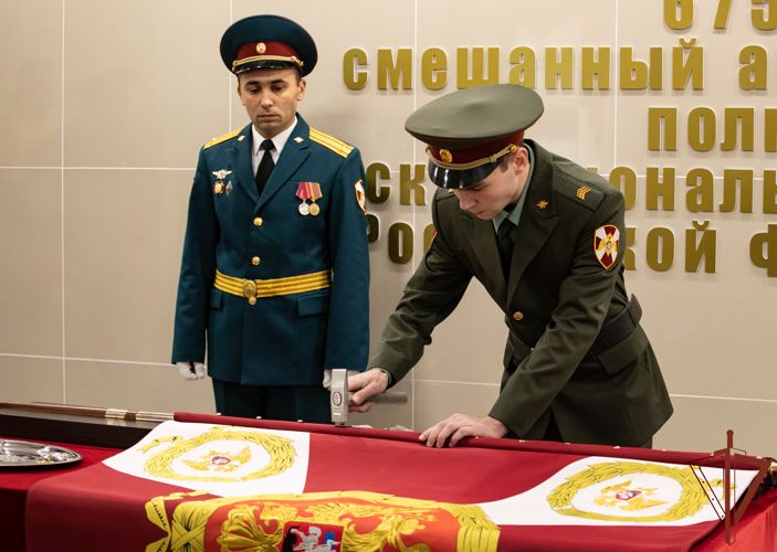 Отдельному батальону связи Приволжского округа Росгвардии вручено Боевое знамя