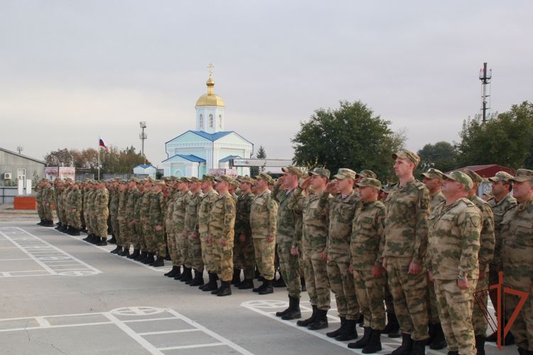 Ханкалинский батальон грозненского соединения Росгвардии отметил годовщину образования