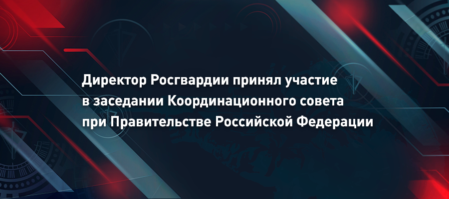 Генерал армии Виктор Золотов принял участие в заседании Координационного совета при Правительстве по обеспечению потребностей Вооруженных Сил Российской Федерации