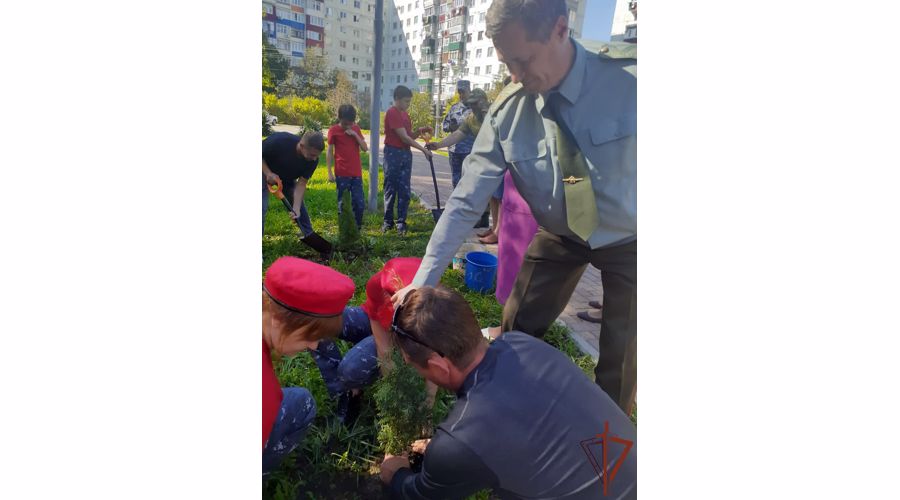 В Адыгее росгвардейцы стали участниками патриотического автопробега