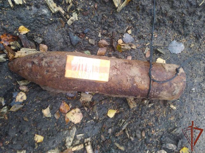 Группа разминирования нижегородского ОМОН Росгвардии обследовала и уничтожила снаряд времен войны