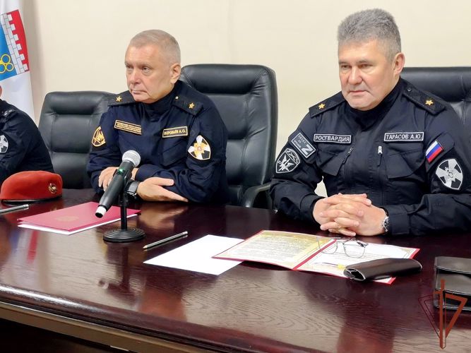 Личному составу Главного управления Росгвардии по Санкт-Петербургу и Ленобласти представили нового руководителя