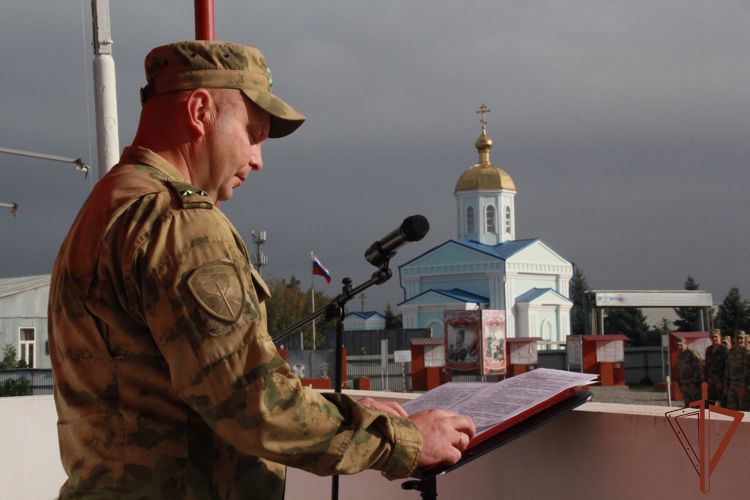 Ханкалинский батальон грозненского соединения Росгвардии отметил годовщину образования