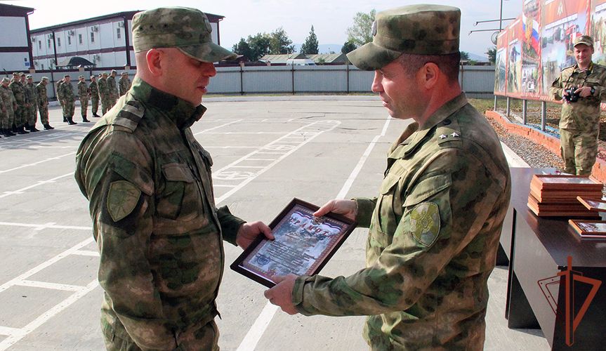 Ханкалинский батальон грозненского соединения Росгвардии отметил годовщину образования