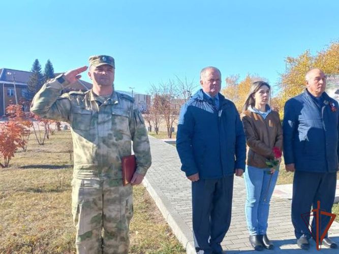 Увековечена память погибшего росгвардейца в Алтайском крае