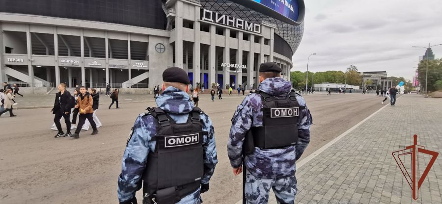 Росгвардия обеспечила правопорядок матча 15 тура РПЛ в Москве