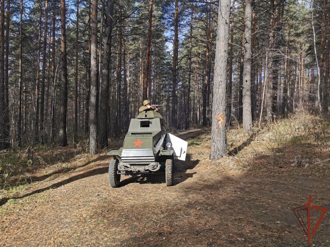Росгвардейцы из Иркутска приняли участие в реконструкции одного из сражений Сталинградской битвы