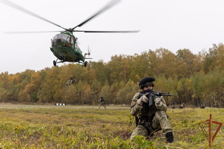 Подведены итоги сбора по десантной подготовке спецназовцев Росгвардии (видео)