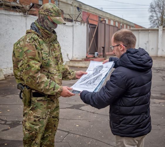 Спецназовец Росгвардии, арт-портрет которого стал одним из символов СВО, получил оригинал картины в подарок от ее автора