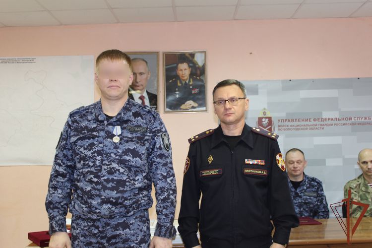 Государственные награды вручены росгвардейцам — участникам специальной военной операции в Вологде