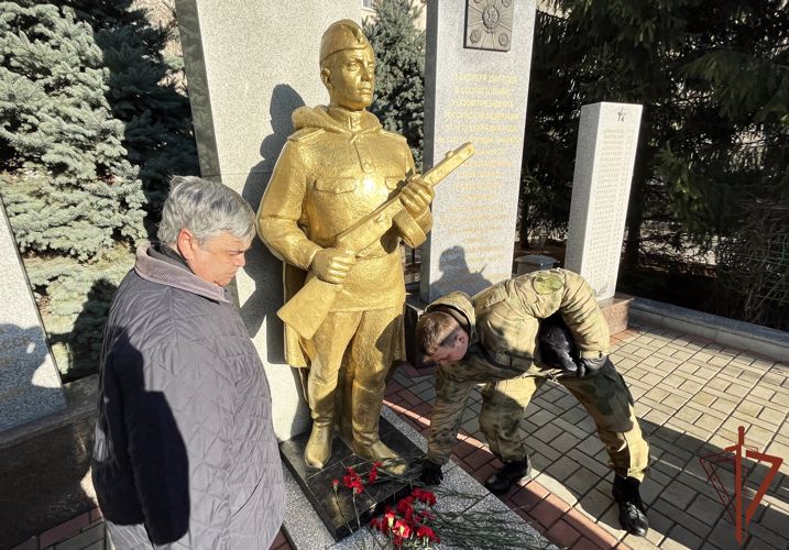 Росгвардия участвует в мероприятиях, приуроченных к 81-й годовщине первого освобождения Ростова-на-Дону от фашистских захватчиков
