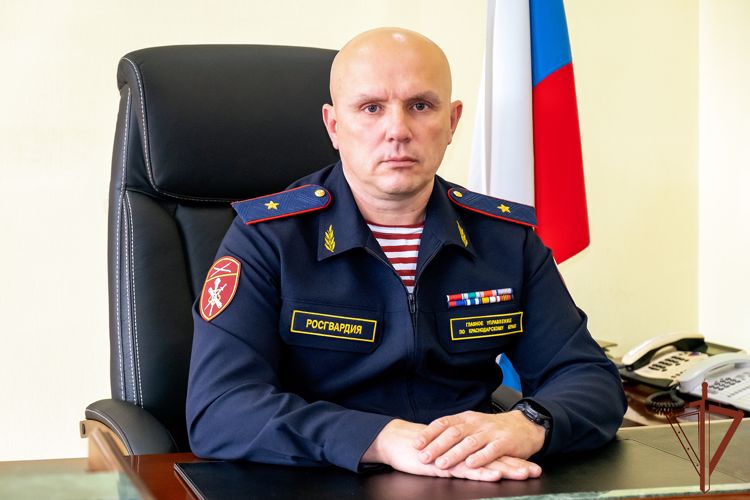 Личному составу Управления Росгвардии по Краснодарскому краю представлен новый руководитель 