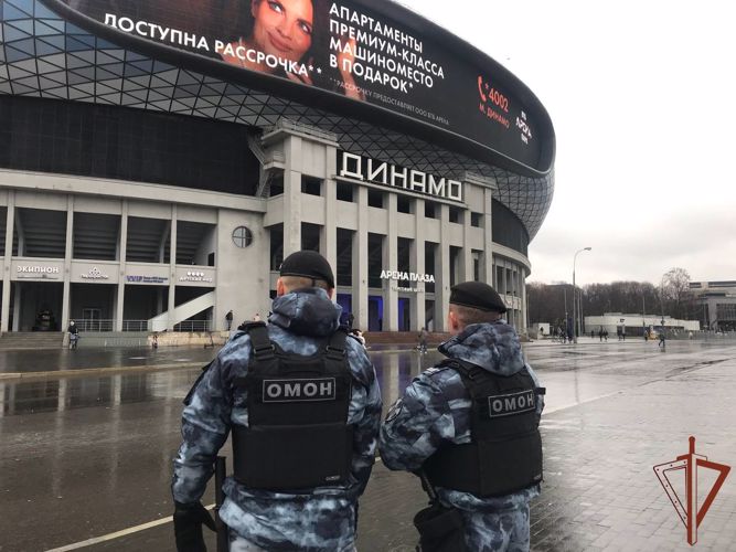 Росгвардия обеспечила правопорядок матчей кубка России в Москве