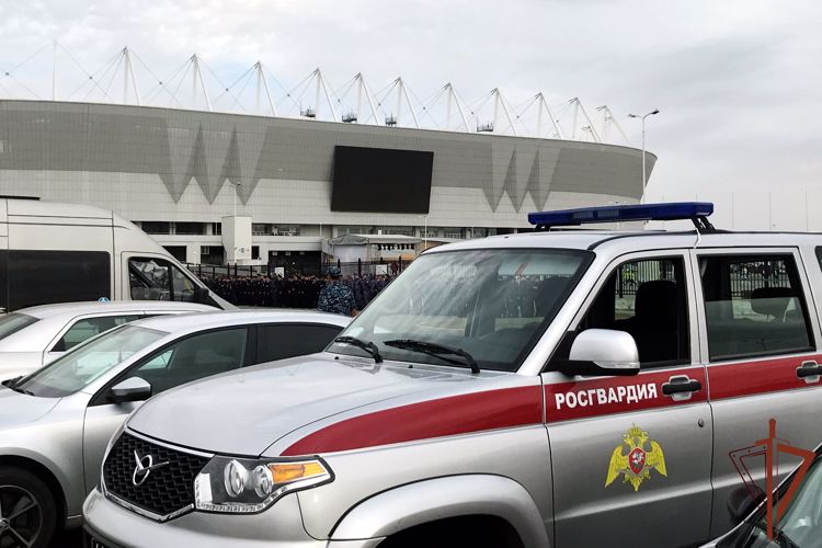Росгвардия обеспечила правопорядок во время футбольного матча РПЛ в Ростове-на-Дону