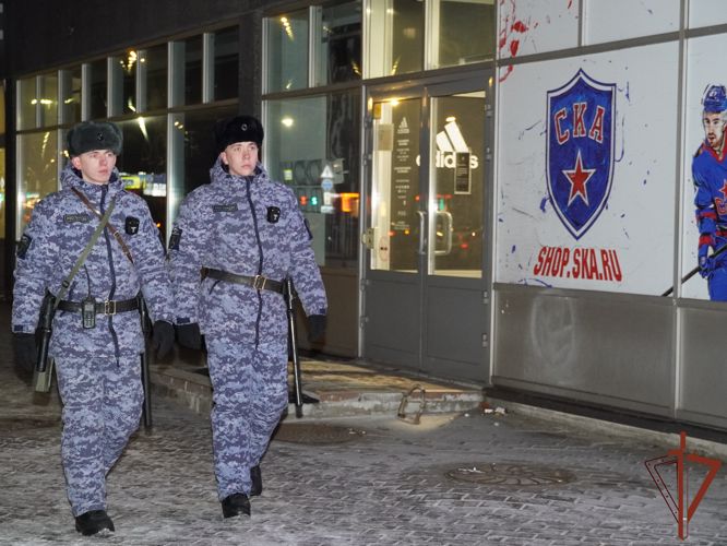 Росгвардия обеспечила правопорядок во время проведения хоккейного матча в Санкт-Петербурге
