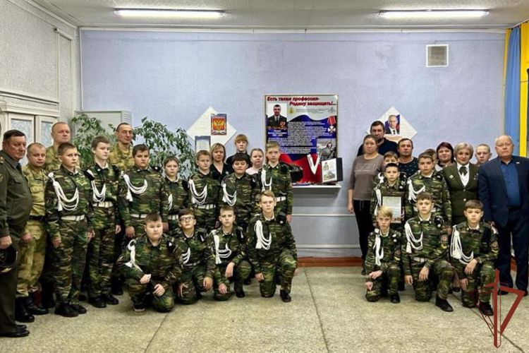 Кадетскому классу присвоили имя погибшего росгвардейца