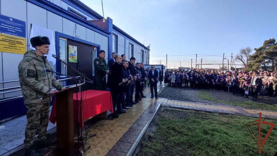 Именем погибшего росгвардейца названа спортшкола в Дагестане