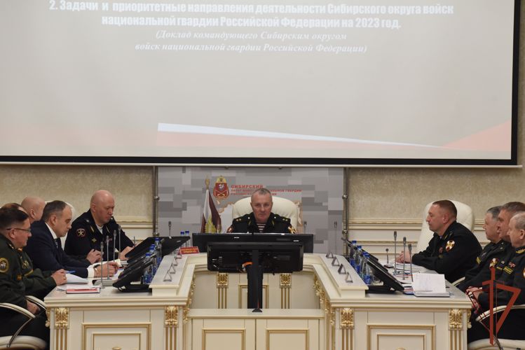 Итоговый военный совет под руководством командующего Сибирским округом Росгвардии прошел в Новосибирске