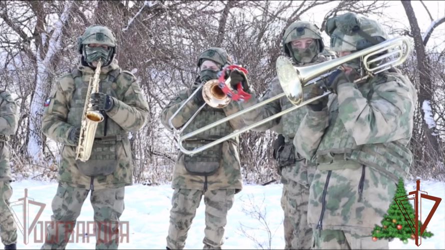 Военнослужащие Росгвардии записали оригинальное новогоднее поздравление