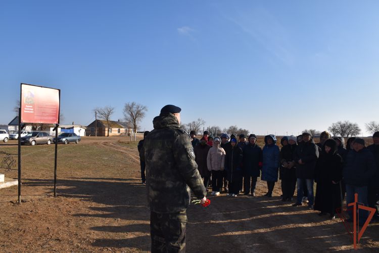 Одна из улиц в калмыцком поселке названа в честь героя Росгвардии