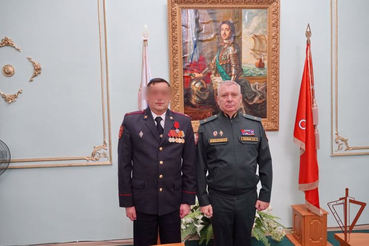 Отличившимся в спецоперации на Украине росгвардейцам вручили государственные награды в Санкт-Петербурге