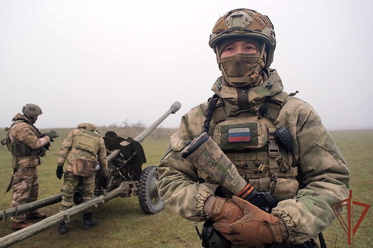 В Чеченской Республике артиллеристы Росгвардии совершенствовали боевые навыки